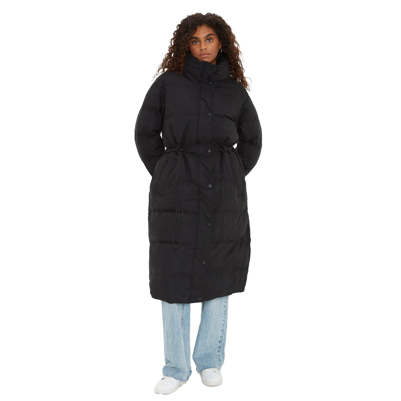 Black - Front - Dorothy Perkins Womens-Ladies Drawstring Waist Padded Jacket
