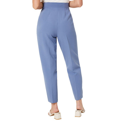 Purple - Back - Dorothy Perkins Womens-Ladies Stitched Slim Leg Trousers