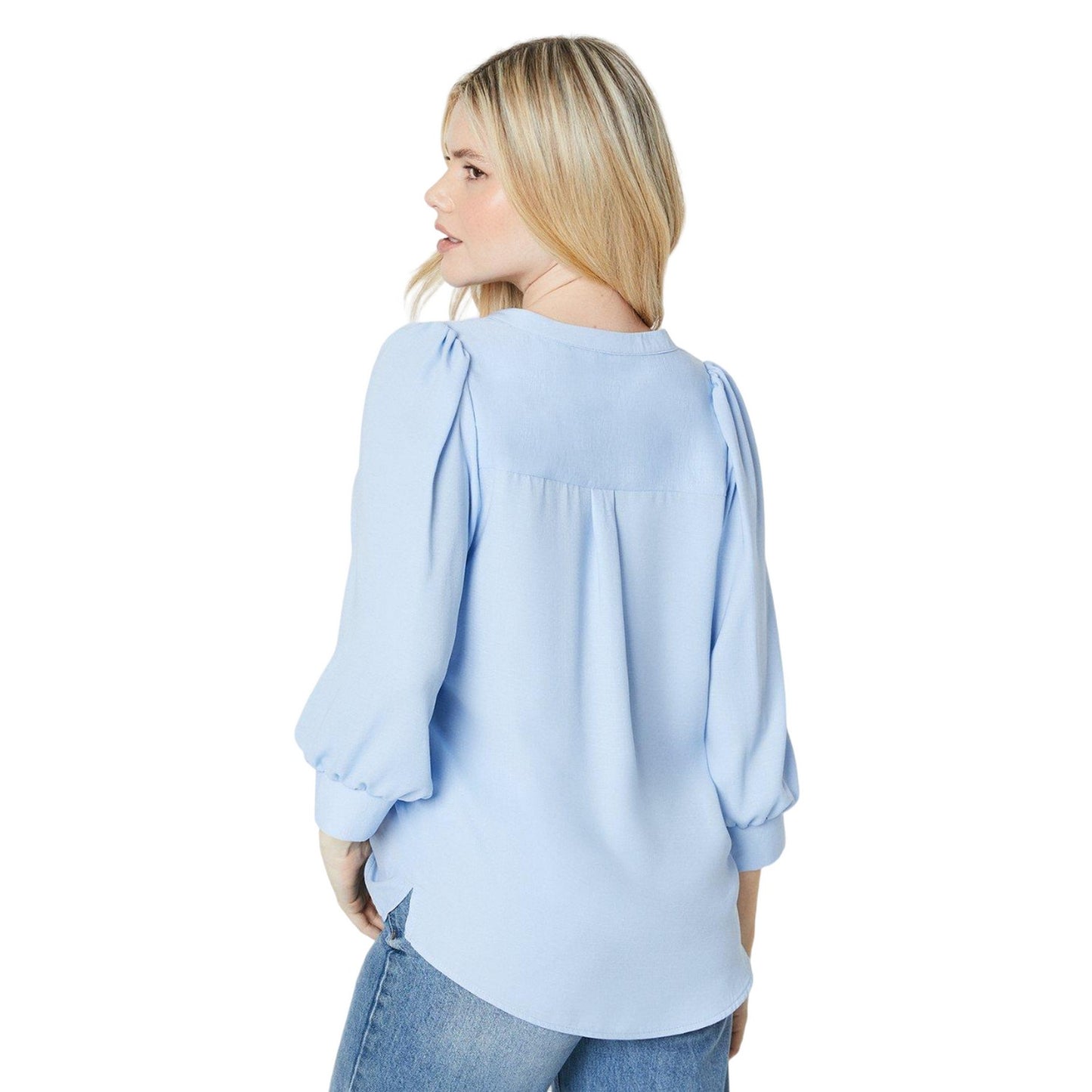 Light Blue - Back - Dorothy Perkins Womens-Ladies Overhead Shirt