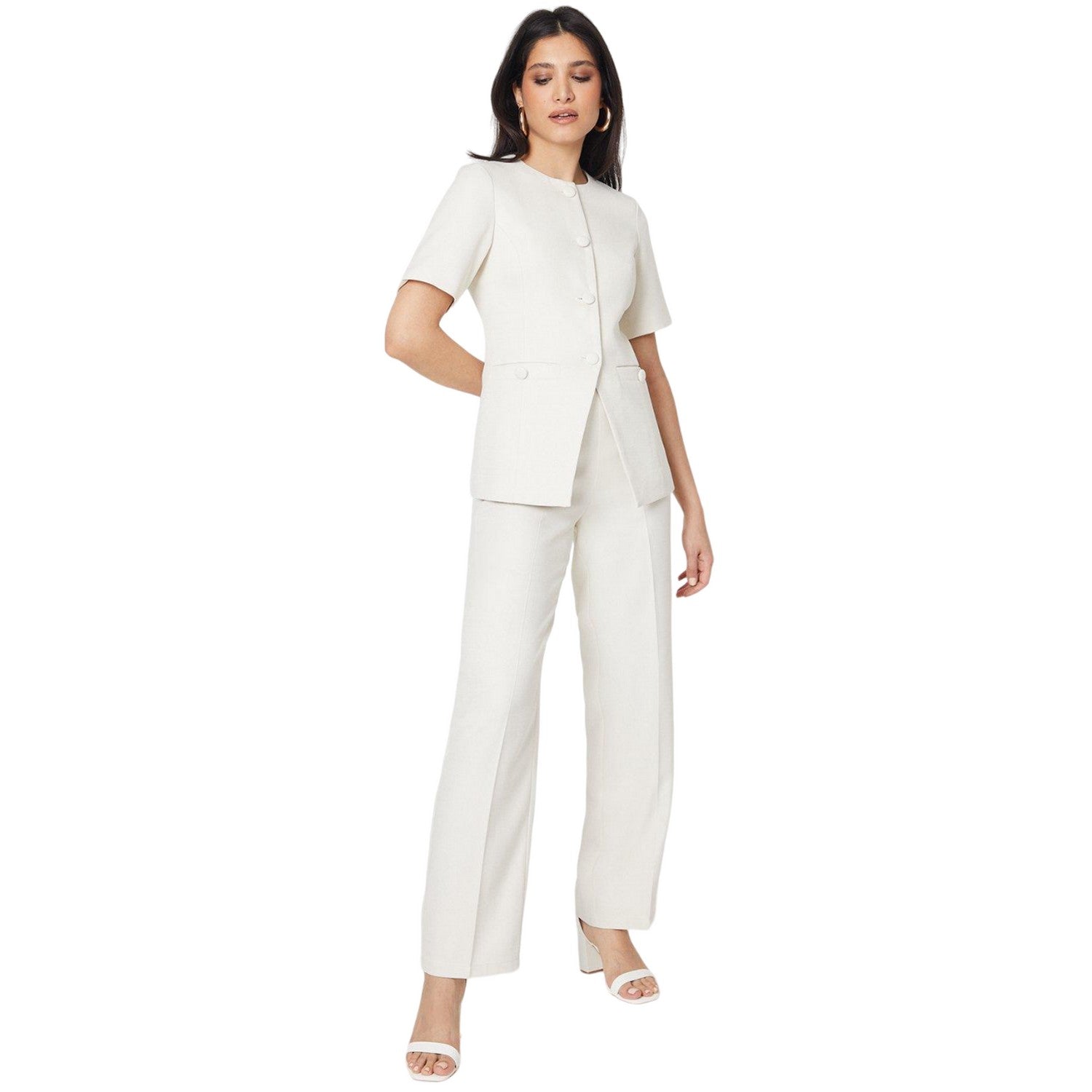 Ivory - Lifestyle - Dorothy Perkins Womens-Ladies Bouclé Trousers