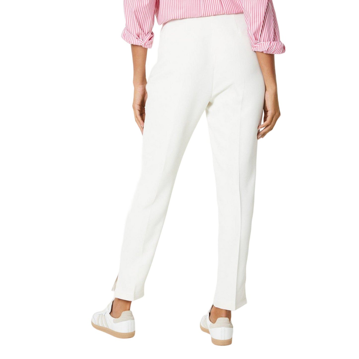 Navy - Front - Dorothy Perkins Womens-Ladies Stitch Detail Tapered Trousers