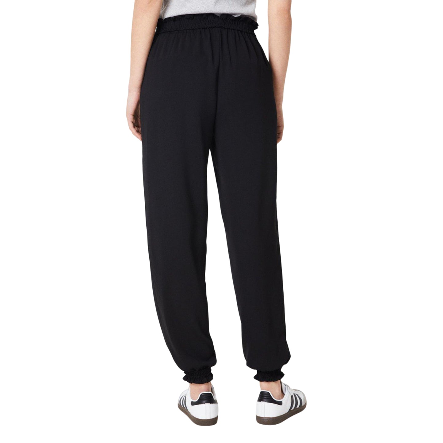 Black - Back - Dorothy Perkins Womens-Ladies Textured Jogging Bottoms