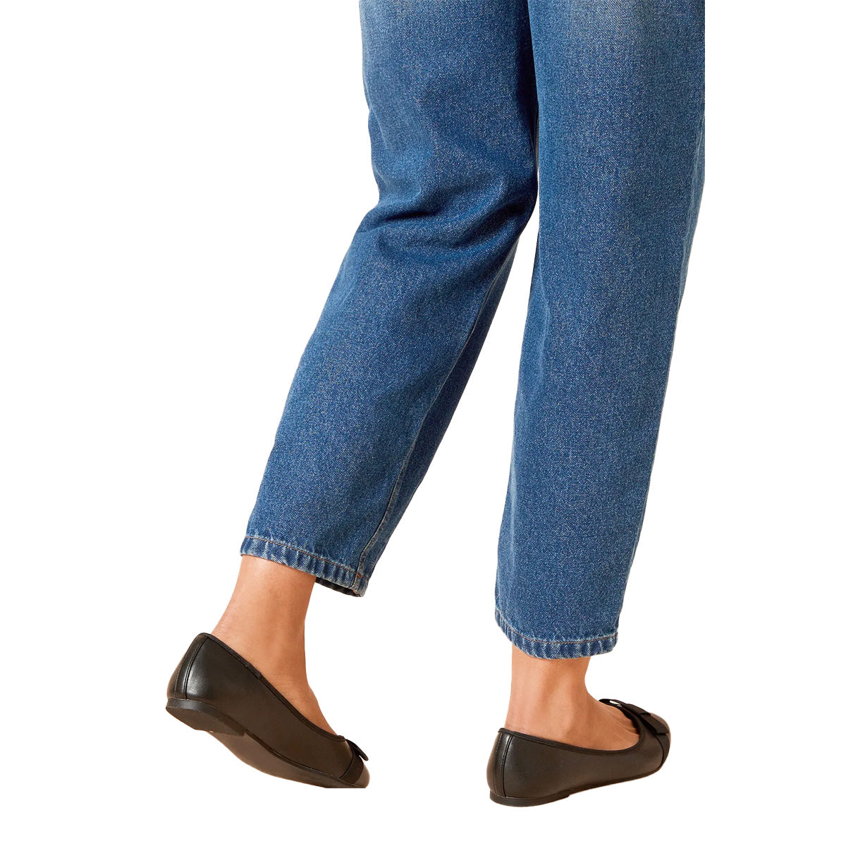 Black - Back - Dorothy Perkins Womens-Ladies Paris Bow Detail Wide Ballerina Flats