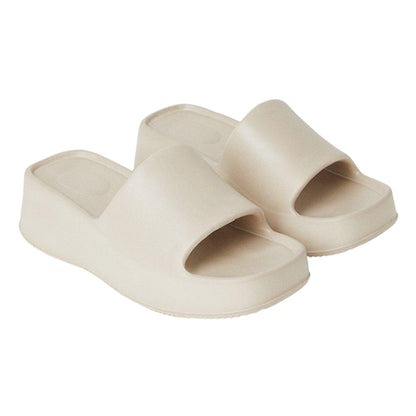 Taupe - Front - Faith Womens-Ladies Hunter Lightweight Wedge Sliders