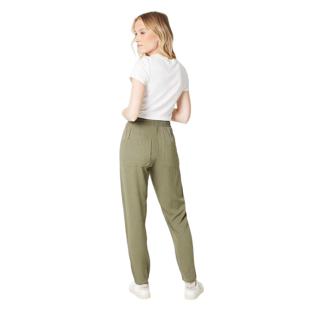 Khaki Green - Back - Dorothy Perkins Womens-Ladies Front Pocket Trousers