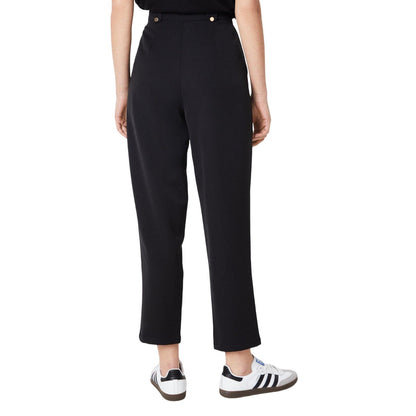 Black - Back - Dorothy Perkins Womens-Ladies Tapered Leg Trousers