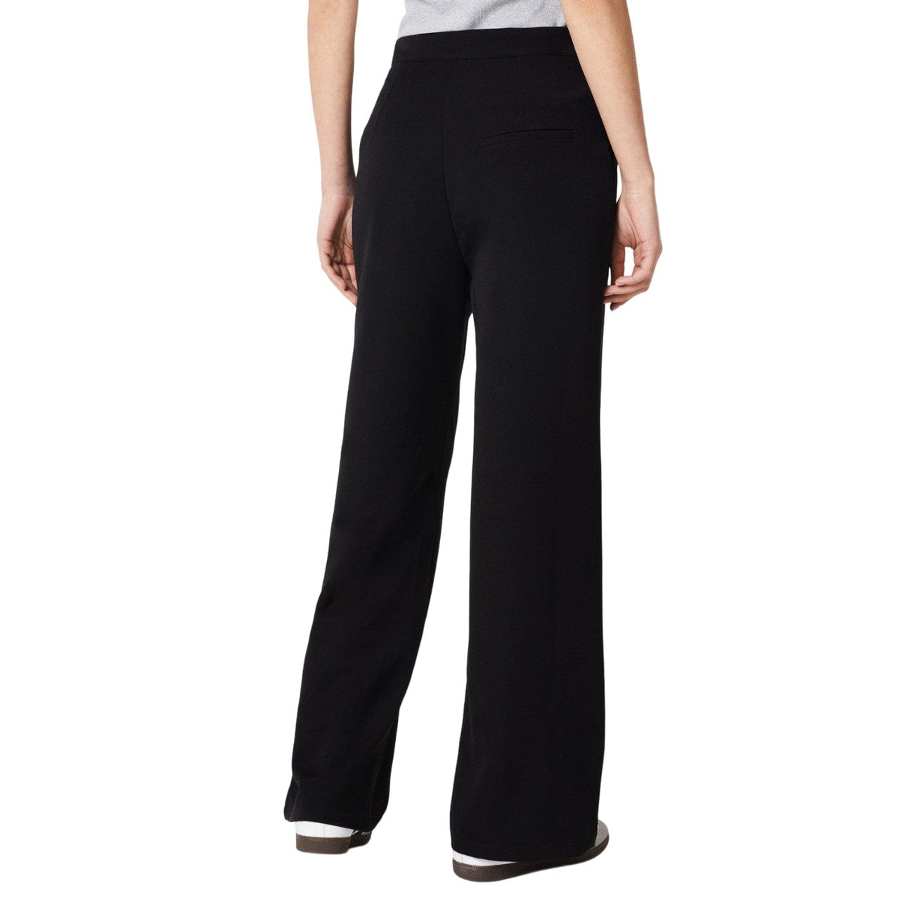 Black - Back - Dorothy Perkins Womens-Ladies Double Button Trousers
