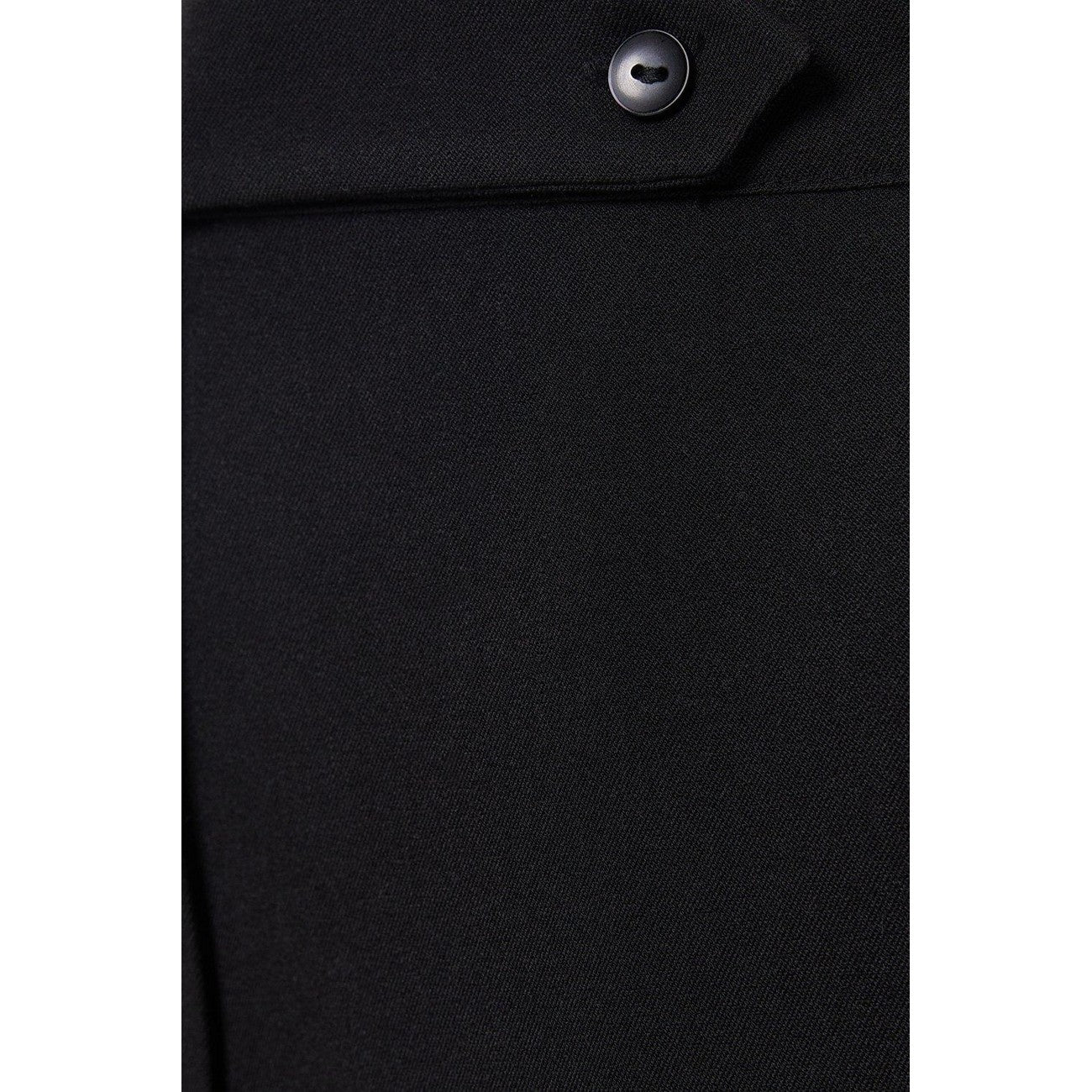 Black - Side - Dorothy Perkins Womens-Ladies Double Button Trousers