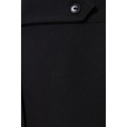 Black - Side - Dorothy Perkins Womens-Ladies Double Button Trousers