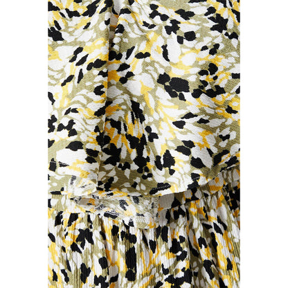Khaki Green - Side - Dorothy Perkins Womens-Ladies Abstract Ruffles Plus Midi Dress