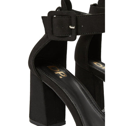 Natural Black - Side - Dorothy Perkins Womens-Ladies Echo Pointed Buckle Detail Wide Court Shoes
