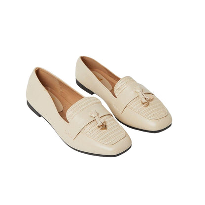Beige - Front - Good For The Sole Womens-Ladies Lola Tassel Loafers