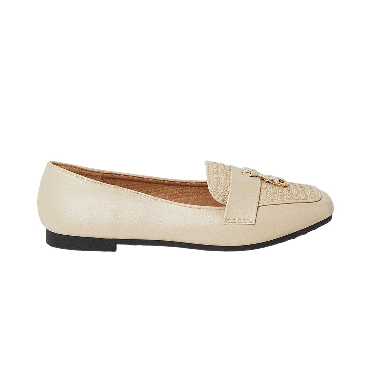 Beige - Back - Good For The Sole Womens-Ladies Lola Tassel Loafers