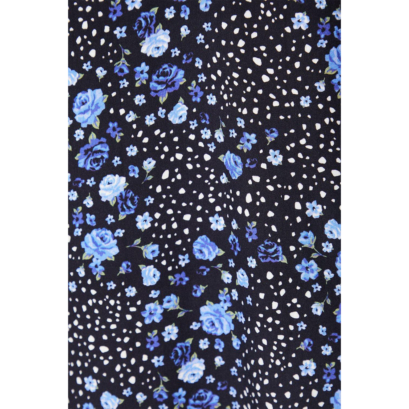 Black - Side - Dorothy Perkins Womens-Ladies Abstract Floral Mini Dress