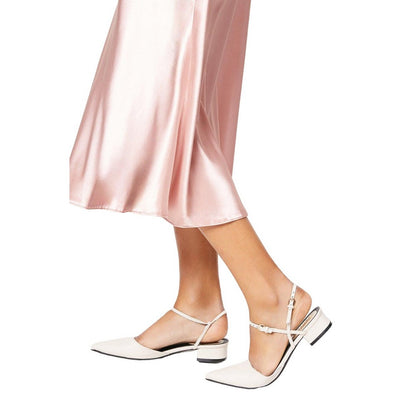 Beige - Side - Faith Womens-Ladies Meg Open Back Sandals