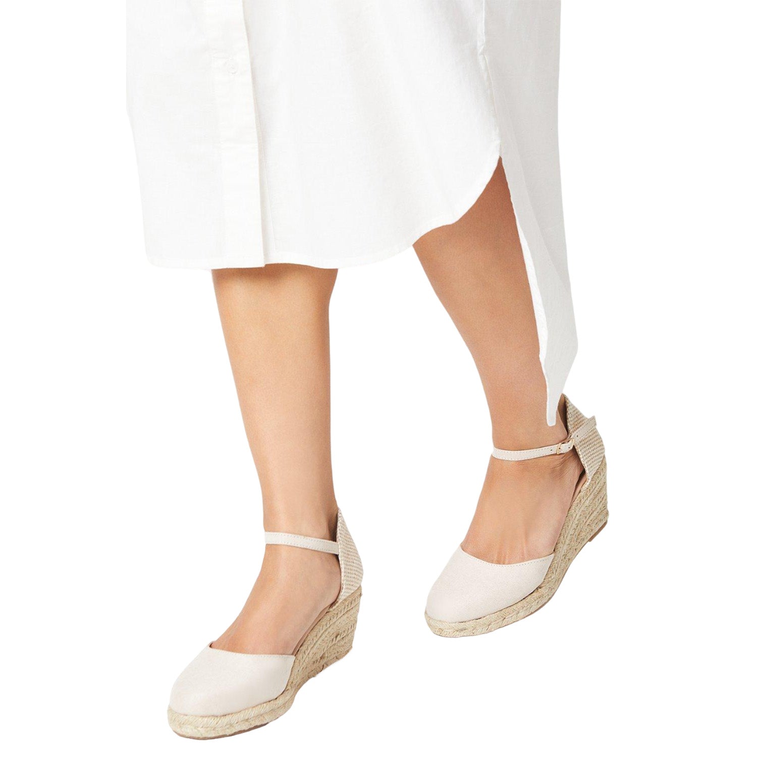 Nude - Side - Dorothy Perkins Womens-Ladies Rocki Closed Toe Sandals