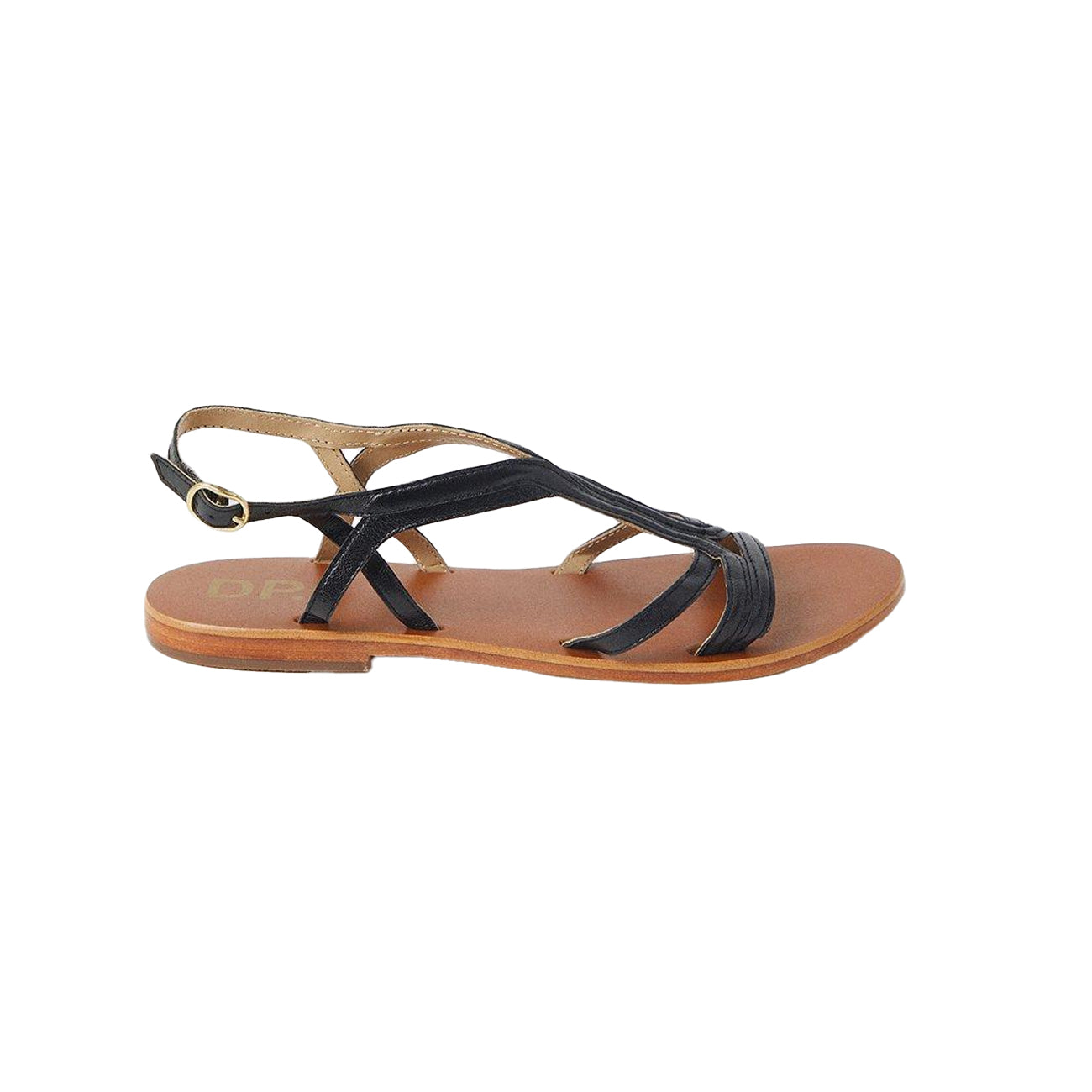 Black - Back - Dorothy Perkins Womens-Ladies Janet Leather T-Bar Strappy Sandals