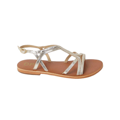Gold - Back - Dorothy Perkins Womens-Ladies Janet Leather T-Bar Strappy Sandals