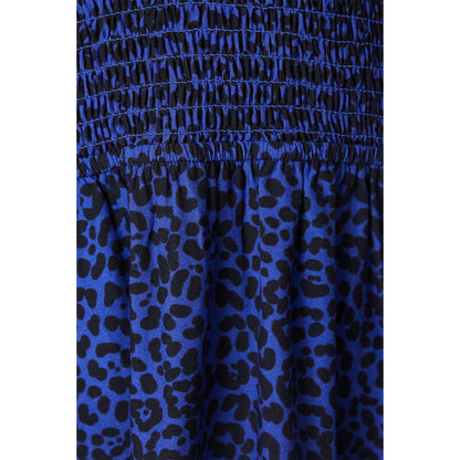 Blue - Side - Dorothy Perkins Womens-Ladies Animal Print Ruched Midi Dress