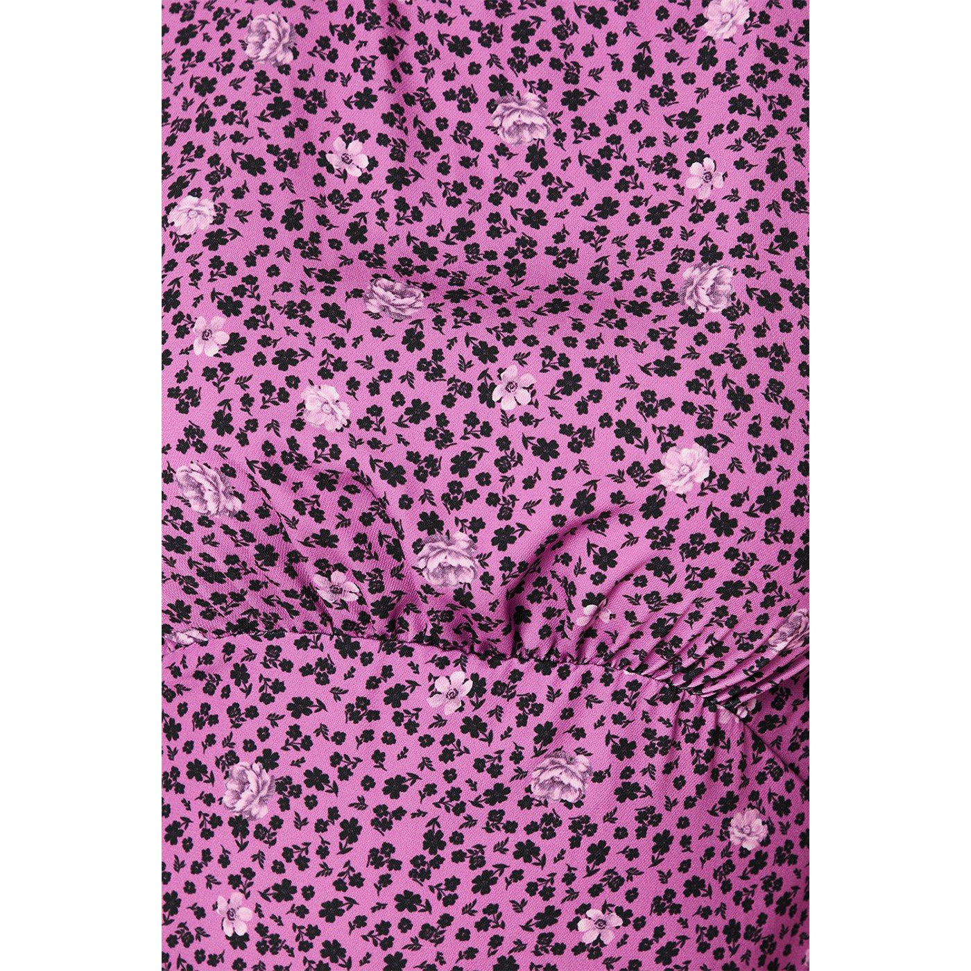 Purple - Side - Dorothy Perkins Womens-Ladies Floral Midi Dress