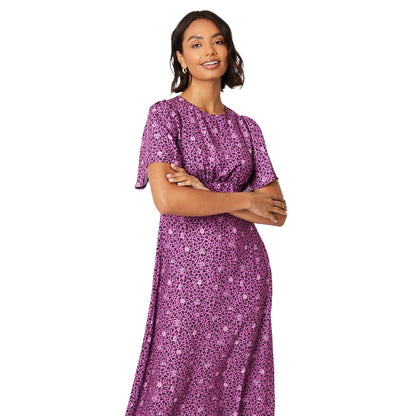 Purple - Lifestyle - Dorothy Perkins Womens-Ladies Floral Midi Dress