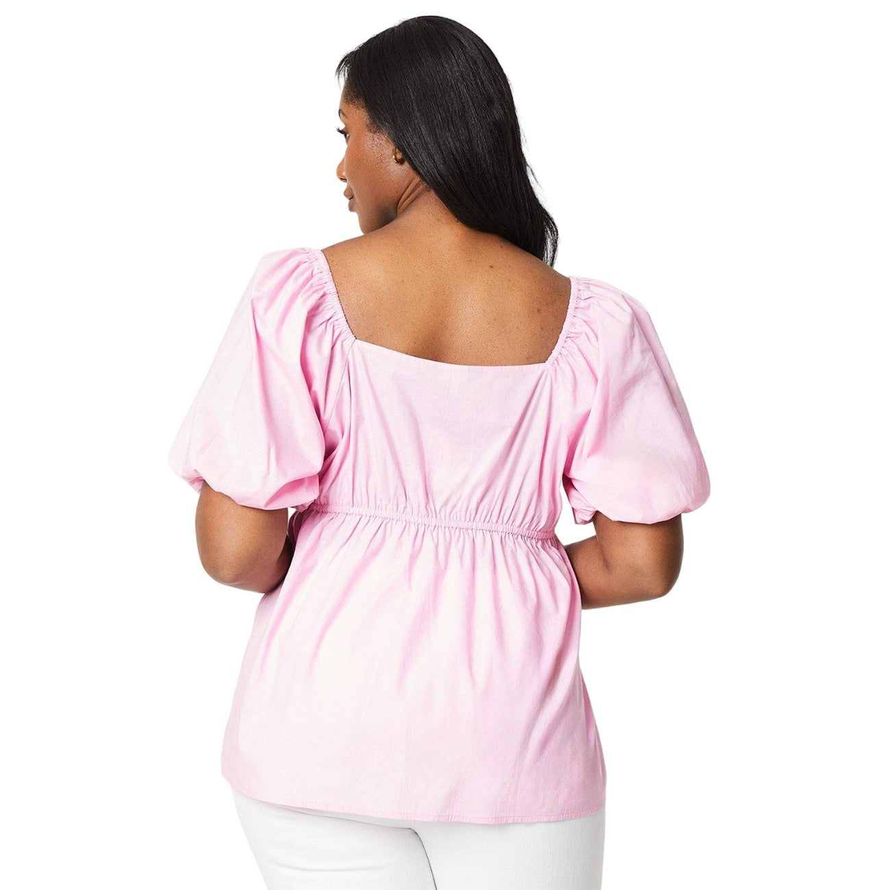 Pink - Back - Dorothy Perkins Womens-Ladies Front Tie Plus Top