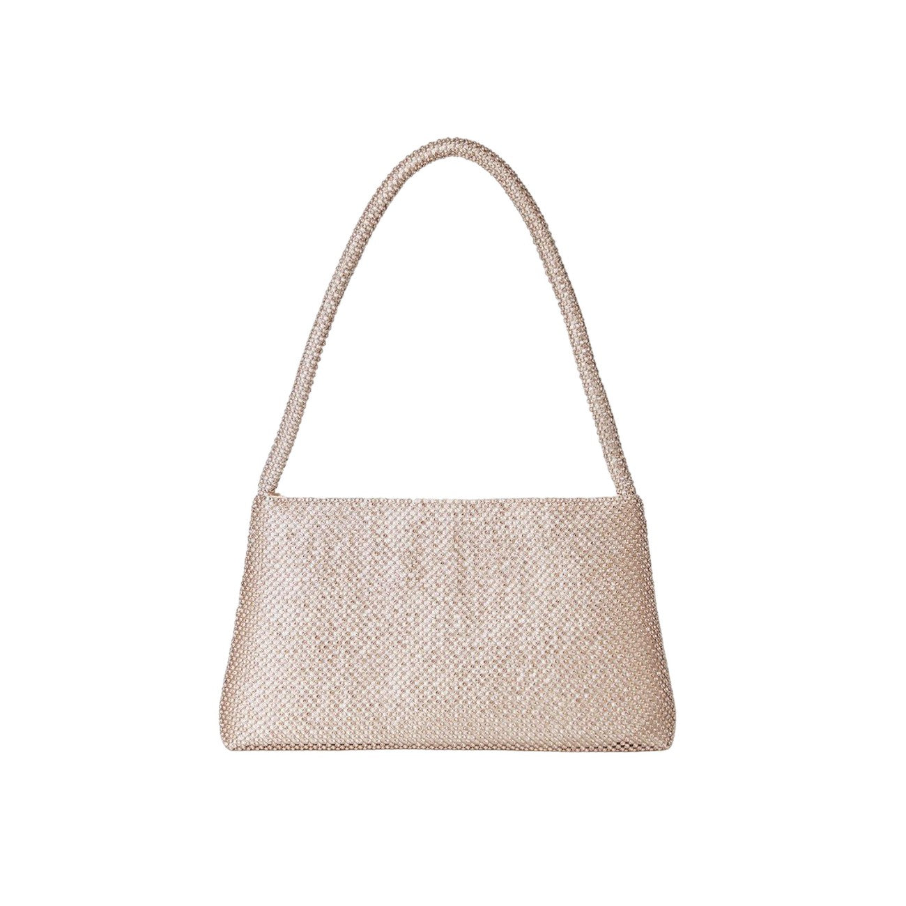 Bronze - Front - Dorothy Perkins Womens-Ladies Tasha Diamante Zip Top Shoulder Bag