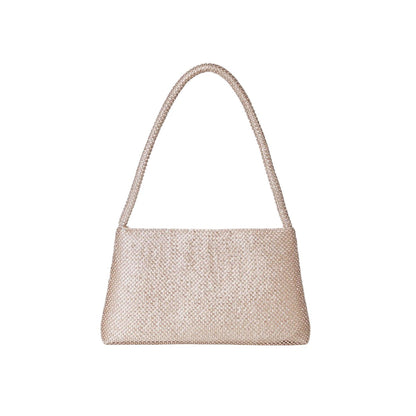 Bronze - Front - Dorothy Perkins Womens-Ladies Tasha Diamante Zip Top Shoulder Bag