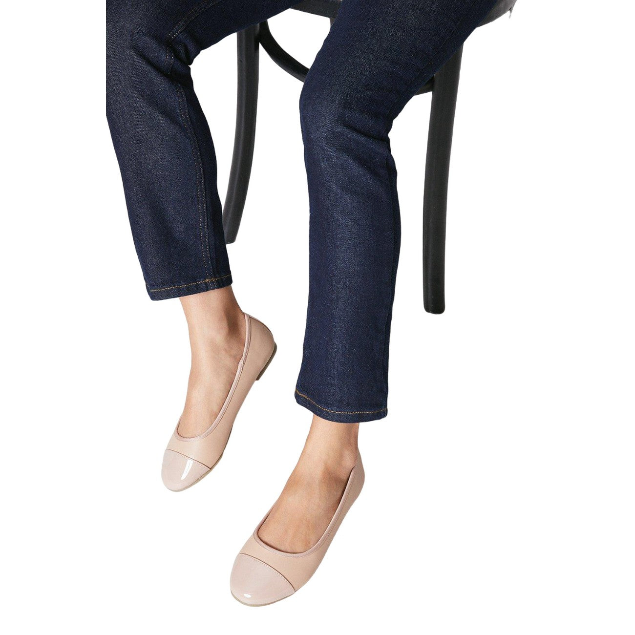 Blush - Side - Good For The Sole Womens-Ladies Tilly Wide Pumps