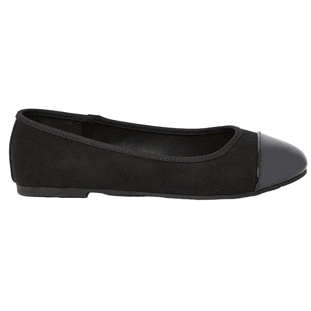 Natural Black - Back - Good For The Sole Womens-Ladies Tilly Wide Pumps