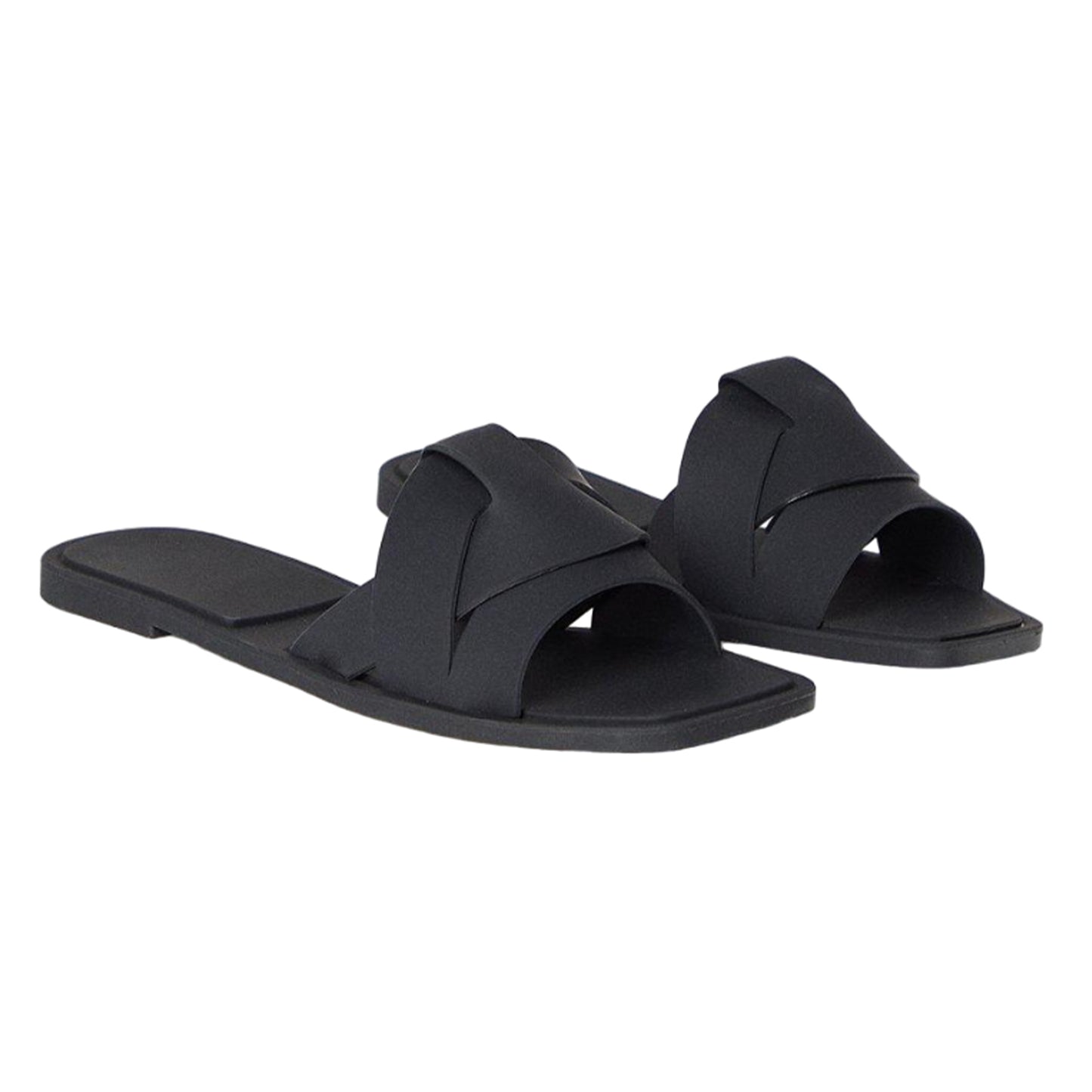 Black - Front - Dorothy Perkins Womens-Ladies Foxie Beach Flat Mules