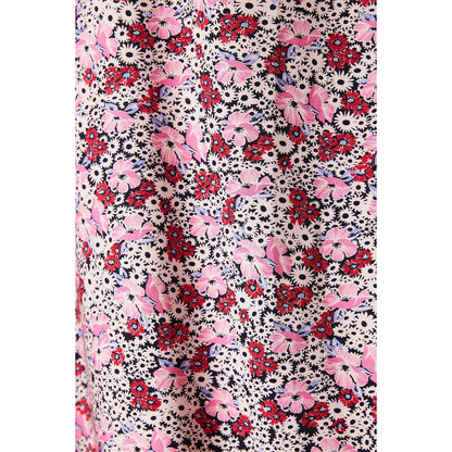 Pink - Side - Dorothy Perkins Womens-Ladies Floral Flutter Midi Dress