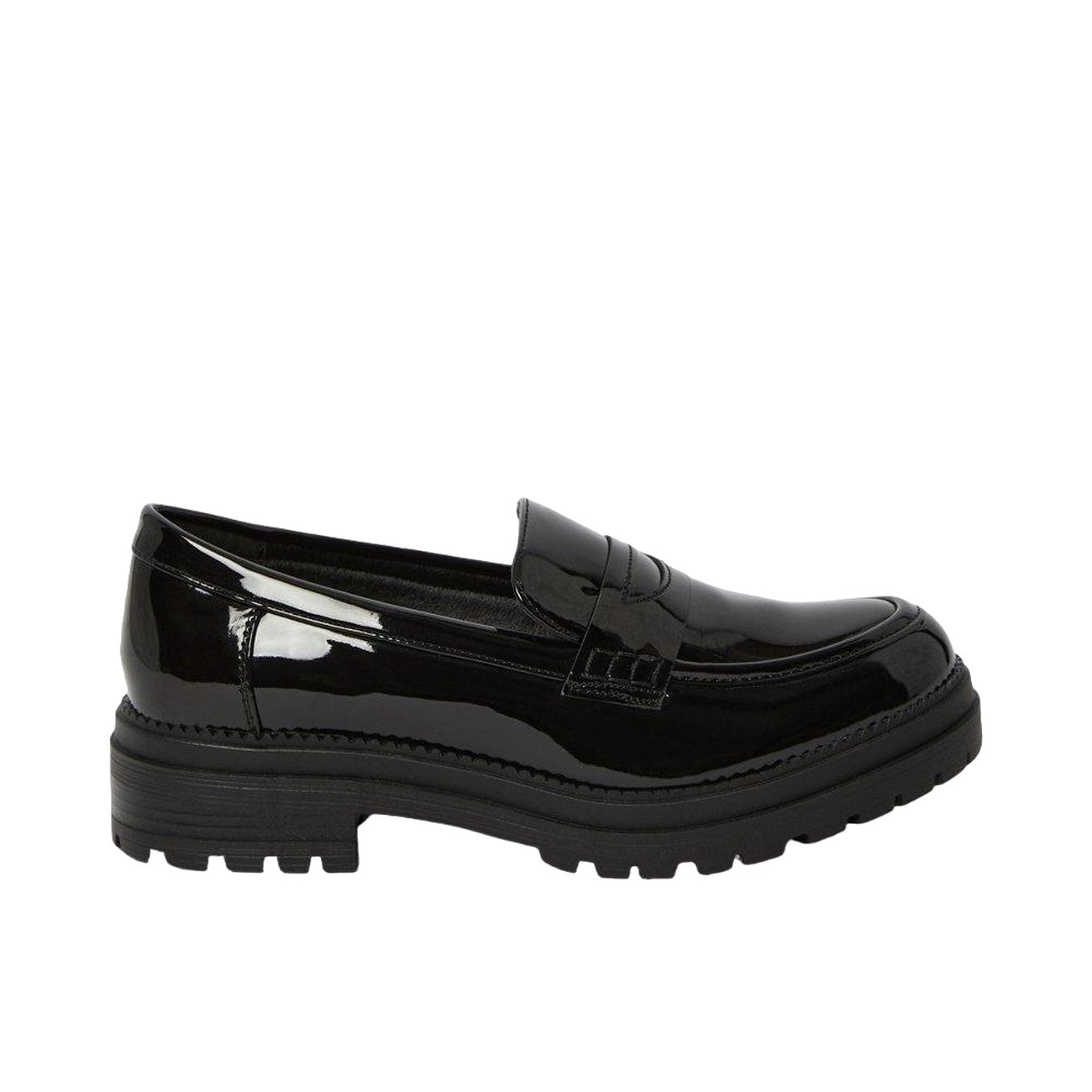 True Black - Back - Faith Womens-Ladies Niamh Chunky Loafers