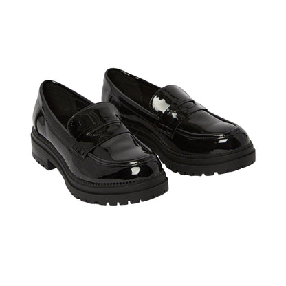 True Black - Front - Faith Womens-Ladies Niamh Chunky Loafers