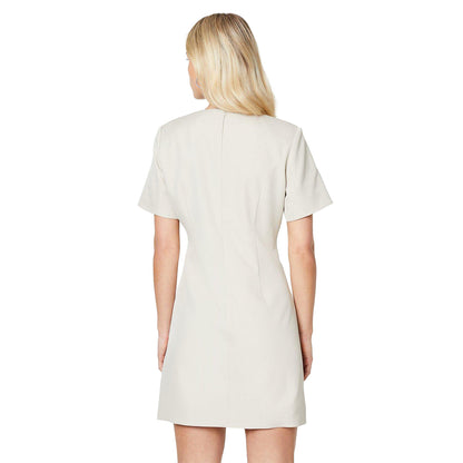 Camel - Back - Dorothy Perkins Womens-Ladies Petite Tailored Half-Sleeved Shift Dress