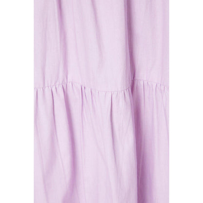 Lilac - Side - Dorothy Perkins Womens-Ladies Tiered Tie Shoulder Midi Dress
