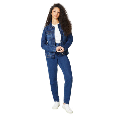 Indigo - Side - Dorothy Perkins Womens-Ladies Tall Denim Jacket