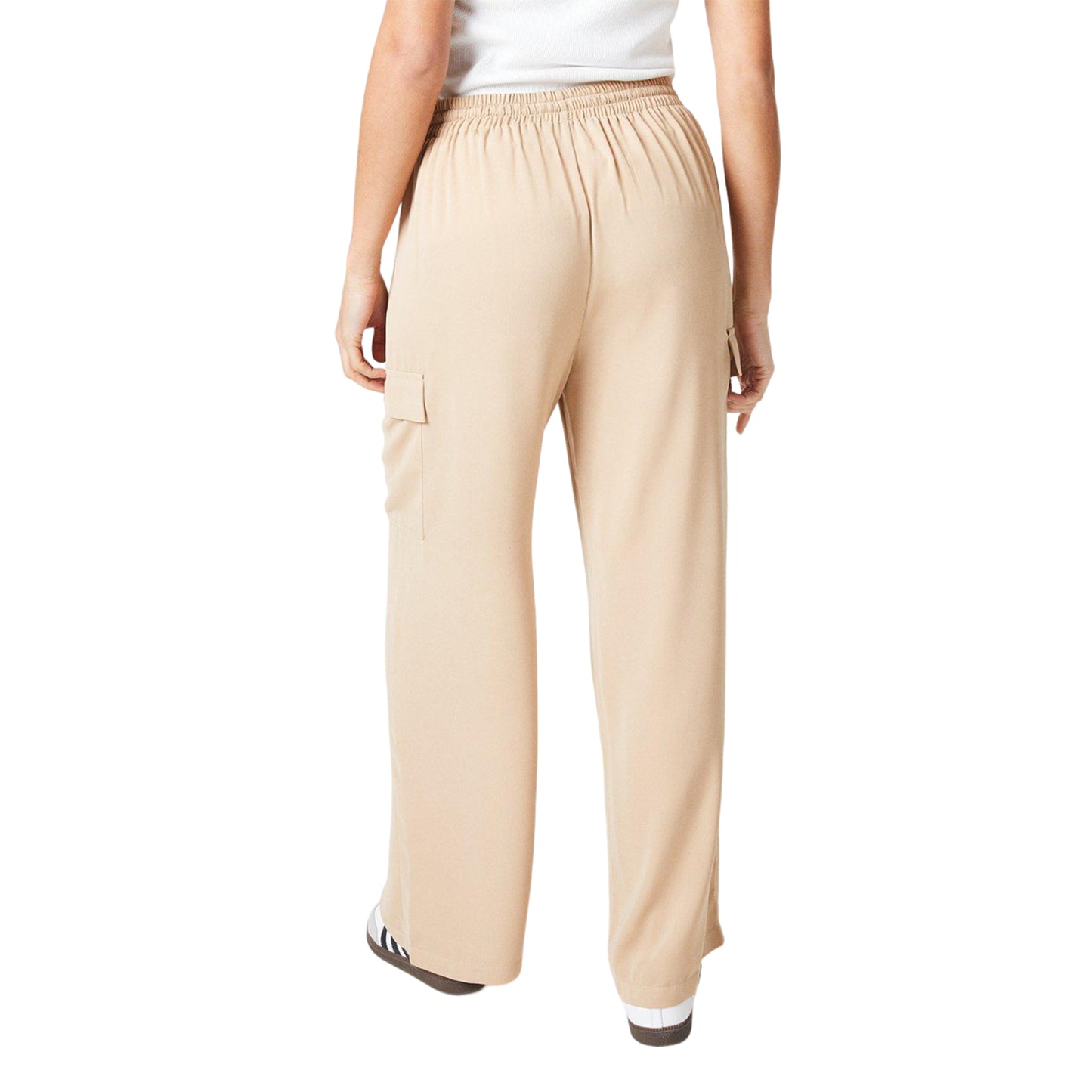 Camel - Back - Dorothy Perkins Womens-Ladies Pocket Petite Straight Trousers
