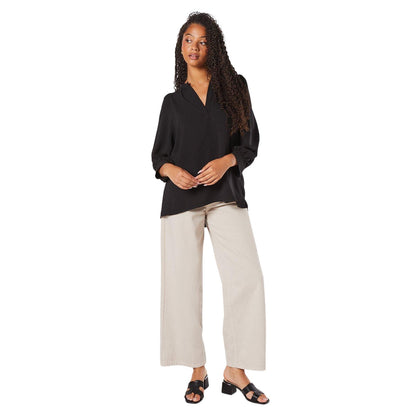 Black - Side - Dorothy Perkins Womens-Ladies Overhead Tall Shirt