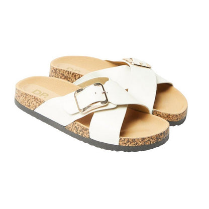 White - Front - Dorothy Perkins Womens-Ladies Frankie Crossover Strap Sandals