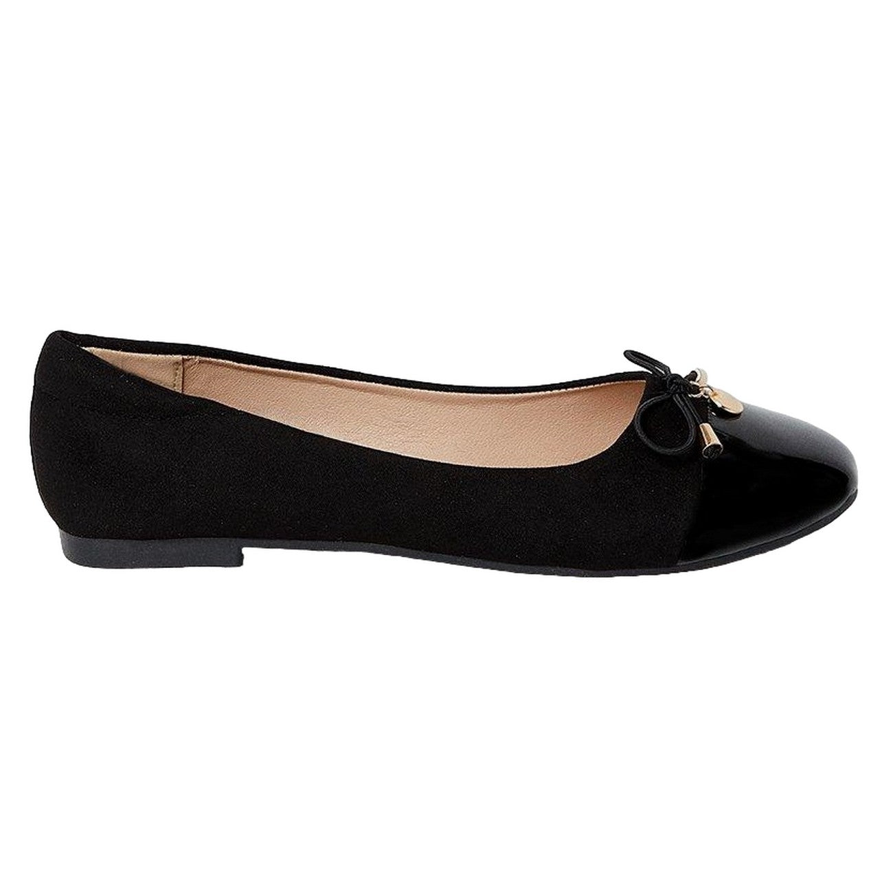 Natural Black - Back - Good For The Sole Womens-Ladies Tash Comfort Toe Cap Pumps