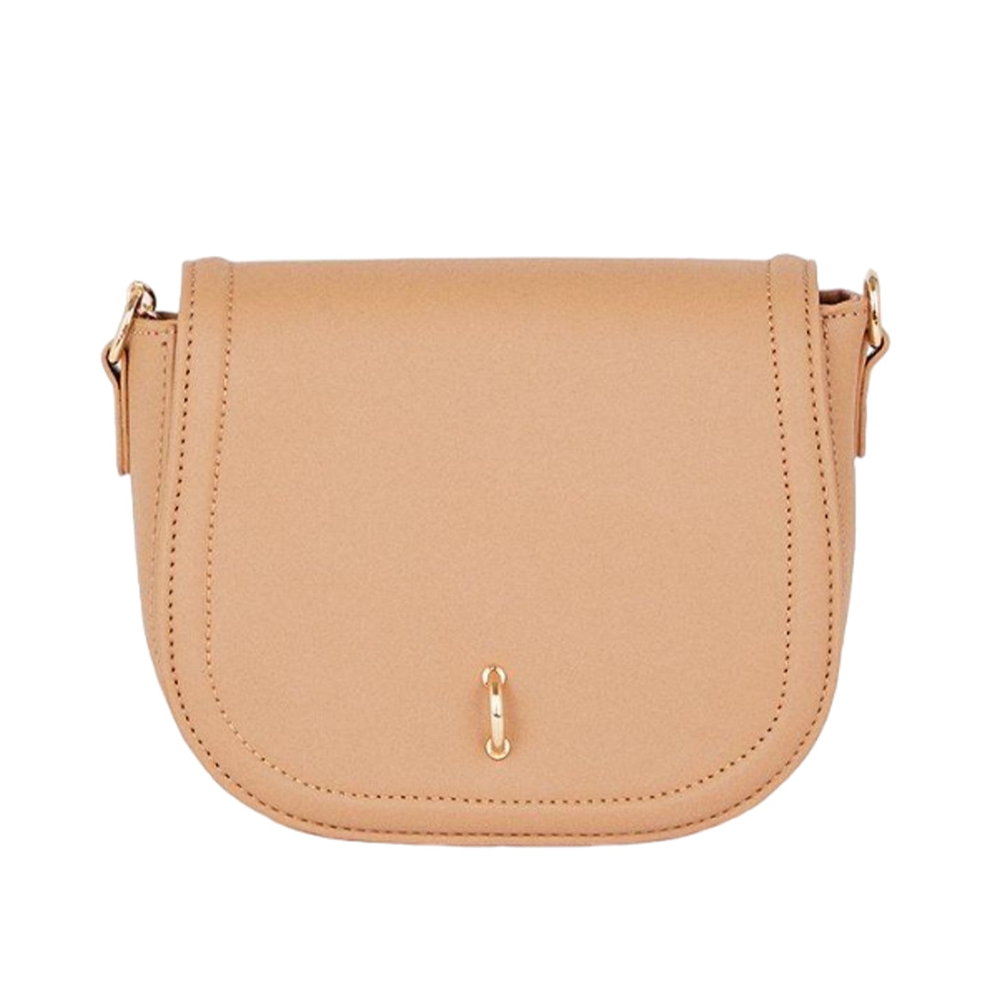 Neutral - Front - Dorothy Perkins Womens-Ladies Tanisha Chain Detail Adjustable Strap Crossbody Bag