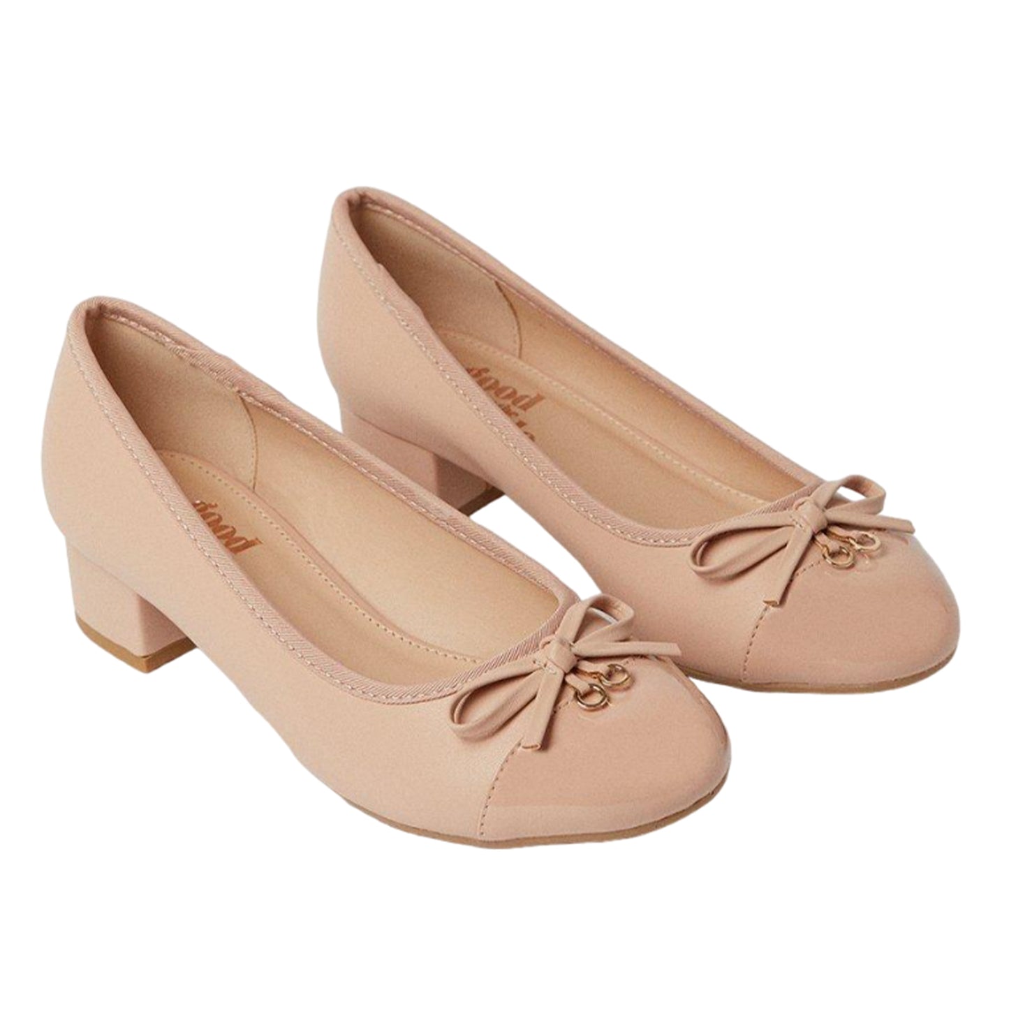 Blush - Front - Good For The Sole Womens-Ladies Cece Block Heel Court Shoes