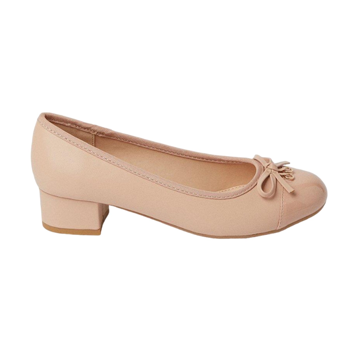 Blush - Back - Good For The Sole Womens-Ladies Cece Block Heel Court Shoes