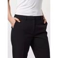 Black - Side - Dorothy Perkins Womens-Ladies Slim Ankle Grazer Trousers