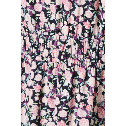 Pink - Side - Dorothy Perkins Womens-Ladies Ditsy Floral Angel Sleeve Midi Dress