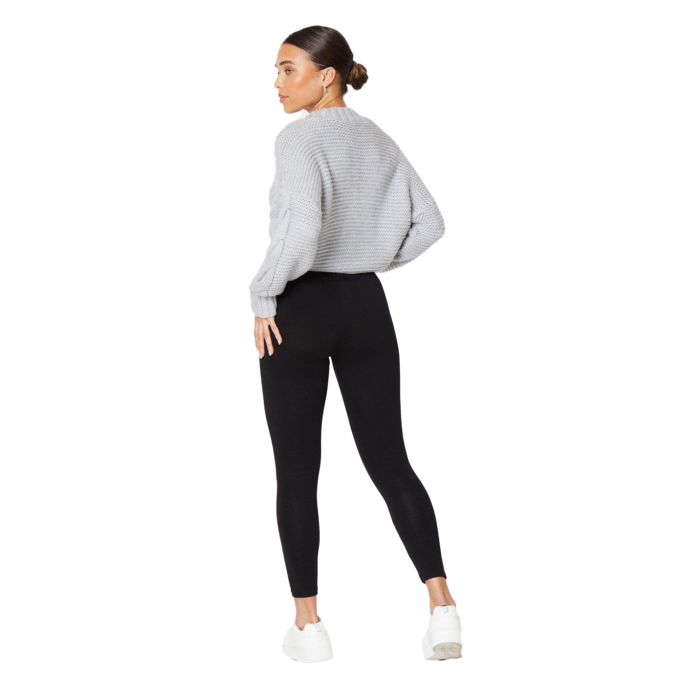 Black - Back - Dorothy Perkins Womens-Ladies Petite Leggings