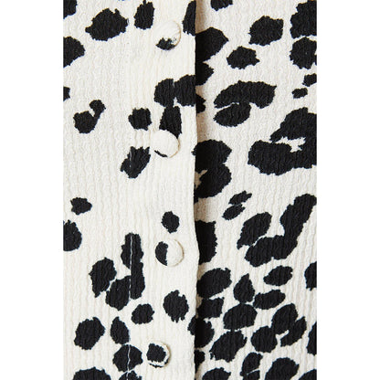 White-Black - Side - Dorothy Perkins Womens-Ladies Animal Print Strappy Midi Dress