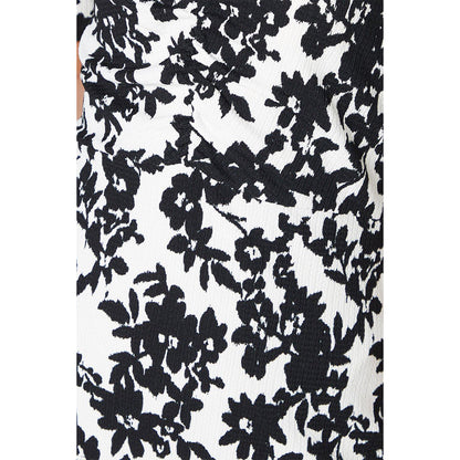 Monochrome - Side - Dorothy Perkins Womens-Ladies Ruched Front Puff Sleeve Midi Dress