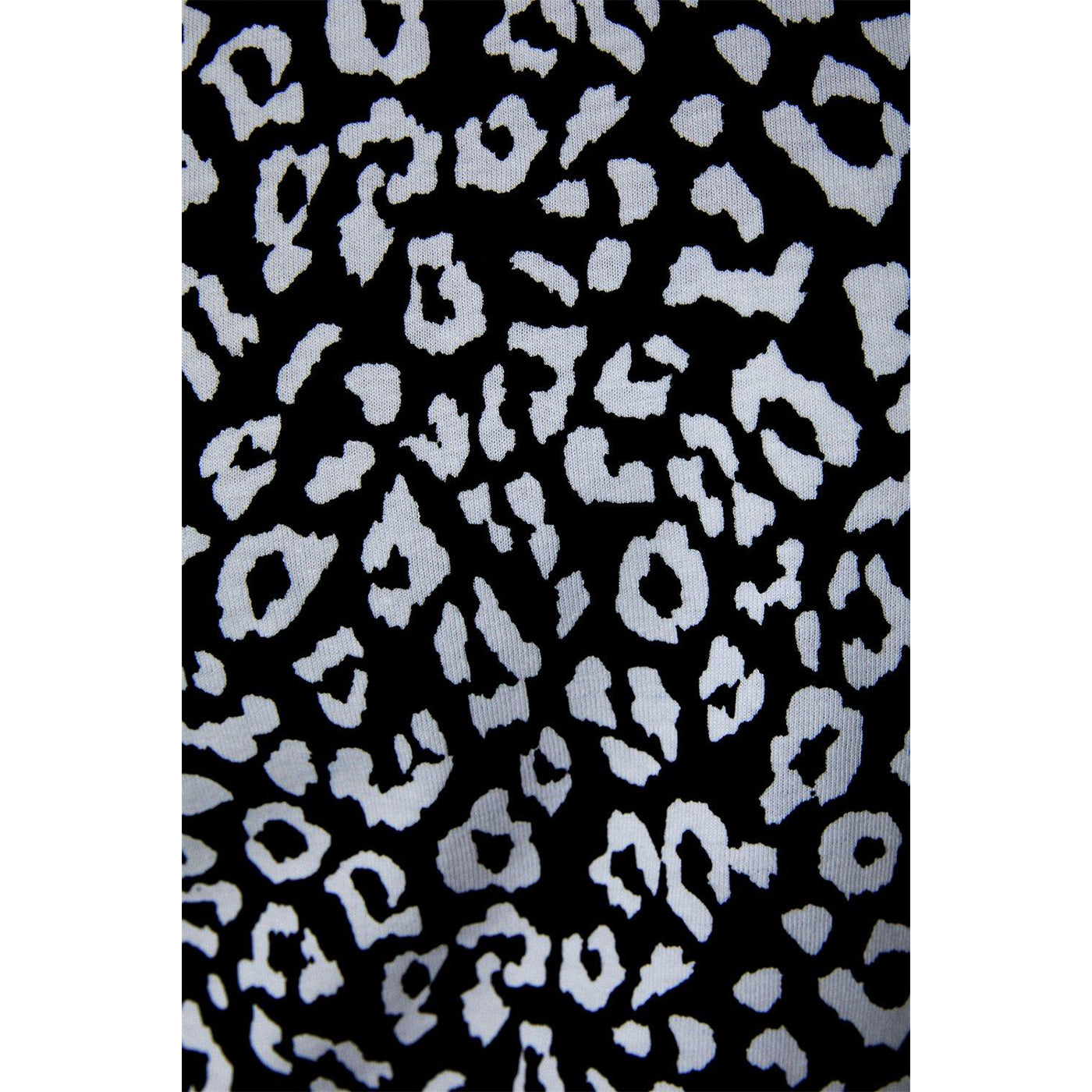 Black-White - Side - Dorothy Perkins Womens-Ladies Animal Print Cotton Tall T-Shirt